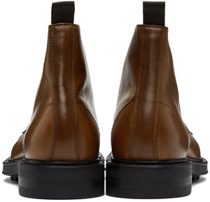 Paul Smith Tan Cubitt Wingtip Boots