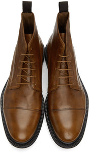 Paul Smith Tan Cubitt Wingtip Boots