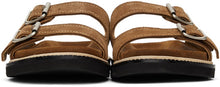 Paul Smith Tan Suede Phoenix Sandals