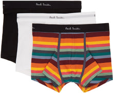 Paul Smith Three-Pack Multicolor Stripe Boxer Briefs - Paul Smith Tree-Pack Stripe Boxer Boxer Stripe Boxer - 폴 스미스 3 팩 여러 가지 빛깔의 스트라이프 복서 팬티