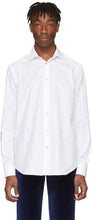 Paul Smith White Jacquard Goliath Shirt - Paul Smith blanc jacquard goliathe chemise - 폴 스미스 화이트 자카드 골리앗 셔츠