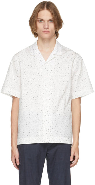 Paul Smith White Music Note Short Sleeve Shirt - Paul Smith White Music Chemise à manches courtes - 폴 스미스 화이트 음악 노트 짧은 소매 셔츠