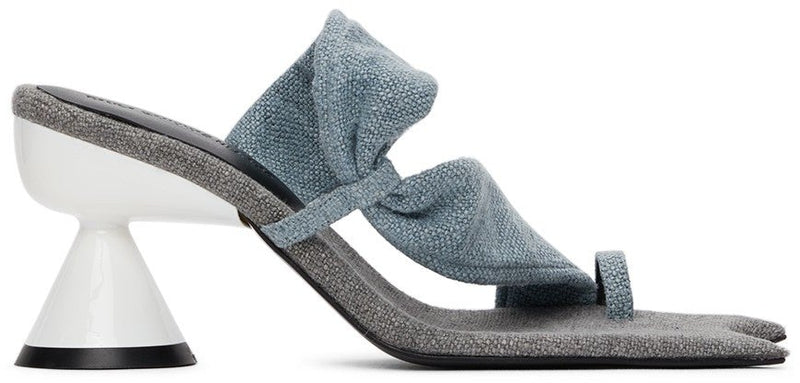 Paula Canovas Del Vas Blue Diablo Heeled Sandals – BlackSkinny Paula Canovas Del Vas Blue Diablo Heeled Sandals – BlackSkinny
