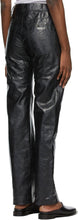 Peter Do Black Leather Paneled Pants