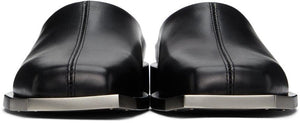 Peter Do Black Metal Square Toe Loafers