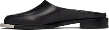 Peter Do Black Metal Square Toe Loafers