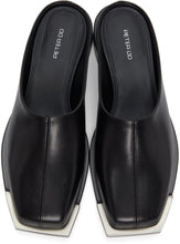 Peter Do Black Metal Square Toe Loafers