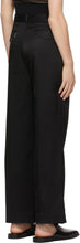 Peter Do Black Rib Combo Tailored Trousers
