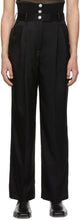 Peter Do Black Rib Combo Tailored Trousers - Peter do Black Ribbo Combo Pantalon sur mesure - 피터는 블랙 리브 콤보 맞춤형 바지