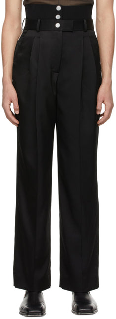 Peter Do Black Rib Combo Tailored Trousers - Peter do Black Ribbo Combo Pantalon sur mesure - 피터는 블랙 리브 콤보 맞춤형 바지