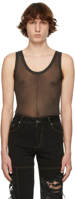 Peter Do Black Spacer Tank Top - Peter Do Black Spacer Débardeur - 피터는 검은 색 스페이서 탱크 탑입니다