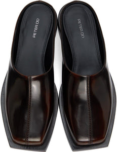 Peter Do Brown Square Toe Loafers – BlackSkinny