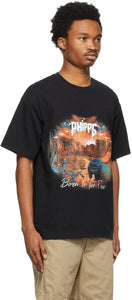 Phipps Black Organic Cotton 'Born To Be Free' T-Shirt