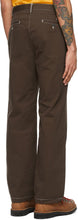 Phipps Brown Cotton Twill Dad Trousers