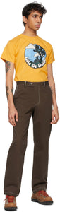 Phipps Brown Cotton Twill Dad Trousers
