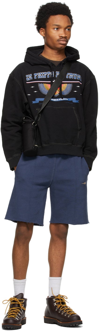 Phipps Navy Classic Logo Shorts