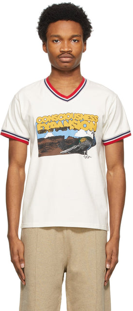 Phipps White Organic Ringer T-Shirt - T-shirt de sonnerie biologique blanc Phipps - Phipps 화이트 유기 링거 티셔츠
