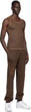 Phlemuns Brown Terry Lounge Pants