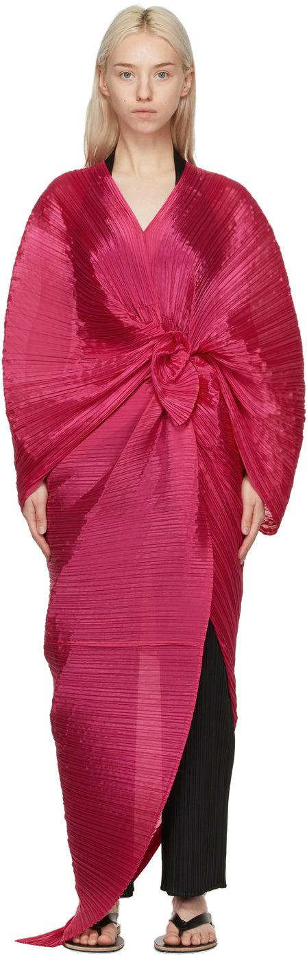 Pleats Please Issey Miyake Accordion Bag in Pink