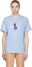 Polo Ralph Lauren Blue Big Pony Logo T-Shirt - Polo Ralph Lauren Blue Big Pony Logo T-shirt - 폴로 랄프 로렌 블루 큰 조랑말 로고 티셔츠