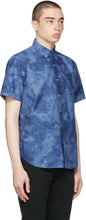 Polo Ralph Lauren Blue Tie-Dye Classic Fit Oxford Short Sleeve Shirt
