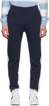 Polo Ralph Lauren Navy Cotton Interlock Track Pants - Pantalon de piste de piste de verrouillage en coton de la marine Polo Ralph Lauren - 폴로 랄프 로렌 네이비 코튼 인터록 트랙 바지