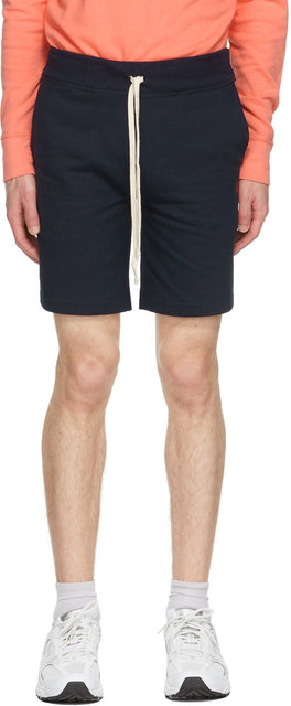 Polo Ralph Lauren Navy Fleece 'The RL' Shorts - Polo Ralph Lauren Navy Fleece 'The RL' Short - 폴로 랄프 로렌 네이비 양털 'rl'반바지