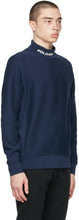 Polo Ralph Lauren Navy Logo Mock Neck Sweatshirt