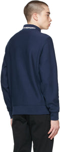 Polo Ralph Lauren Navy Logo Mock Neck Sweatshirt