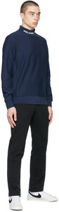 Polo Ralph Lauren Navy Logo Mock Neck Sweatshirt