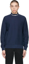 Polo Ralph Lauren Navy Logo Mock Neck Sweatshirt - Polo Ralph Lauren Navy Logo Sweat-shirt à col montant - 폴로 랄프 로렌 네이비 로고 모의 넥 스웨터