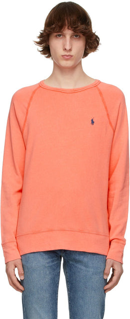 Polo Ralph Lauren Red Terry Spa Sweatshirt - Sweat-shirt spa Terry roux de Polo Ralph Lauren - 폴로 랄프 로렌 레드 테리 스파 스웨터