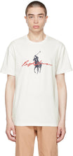 Polo Ralph Lauren White Big Pony Logo T-Shirt - Polo Ralph Lauren Blanc Big Pony Logo T-shirt - 폴로 랄프 로렌 화이트 큰 조랑말 로고 티셔츠