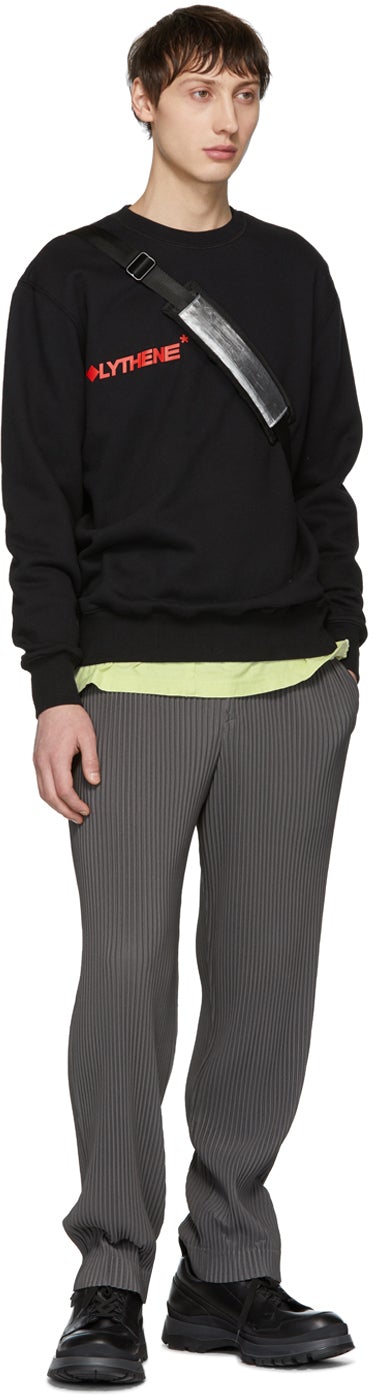 Polythene* Optics Black Logo Vertical Sweatshirt