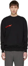 Polythene* Optics Black Logo Vertical Sweatshirt - Polythène * Optique Sweat-shirt Vertical Logo Noir - Polythene * 광학 블랙 로고 수직 스웨터