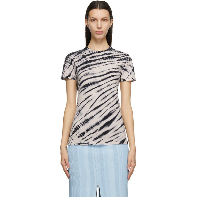 Proenza Schouler Navy Tie-Dye T-Shirt - T-shirt Proenza Schouler Navy Navy Teame - Proenza Schouler 네이비 넥타이 염료 T 셔츠