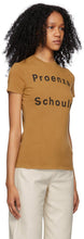 Proenza Schouler Tan Proenza Schouler White Label Logo T-Shirt