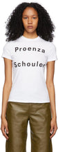 Proenza Schouler White Proenza Schouler White Label Logo T-Shirt - Proenza Schouler White Proenza Schouler White Label Logo Logo T-shirt - Proenza Schouler 화이트 Proenza Schouler 화이트 레이블 로고 티셔츠