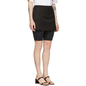 Pushbutton SSENSE Exclusive Black Skirt Layered Short Leggings