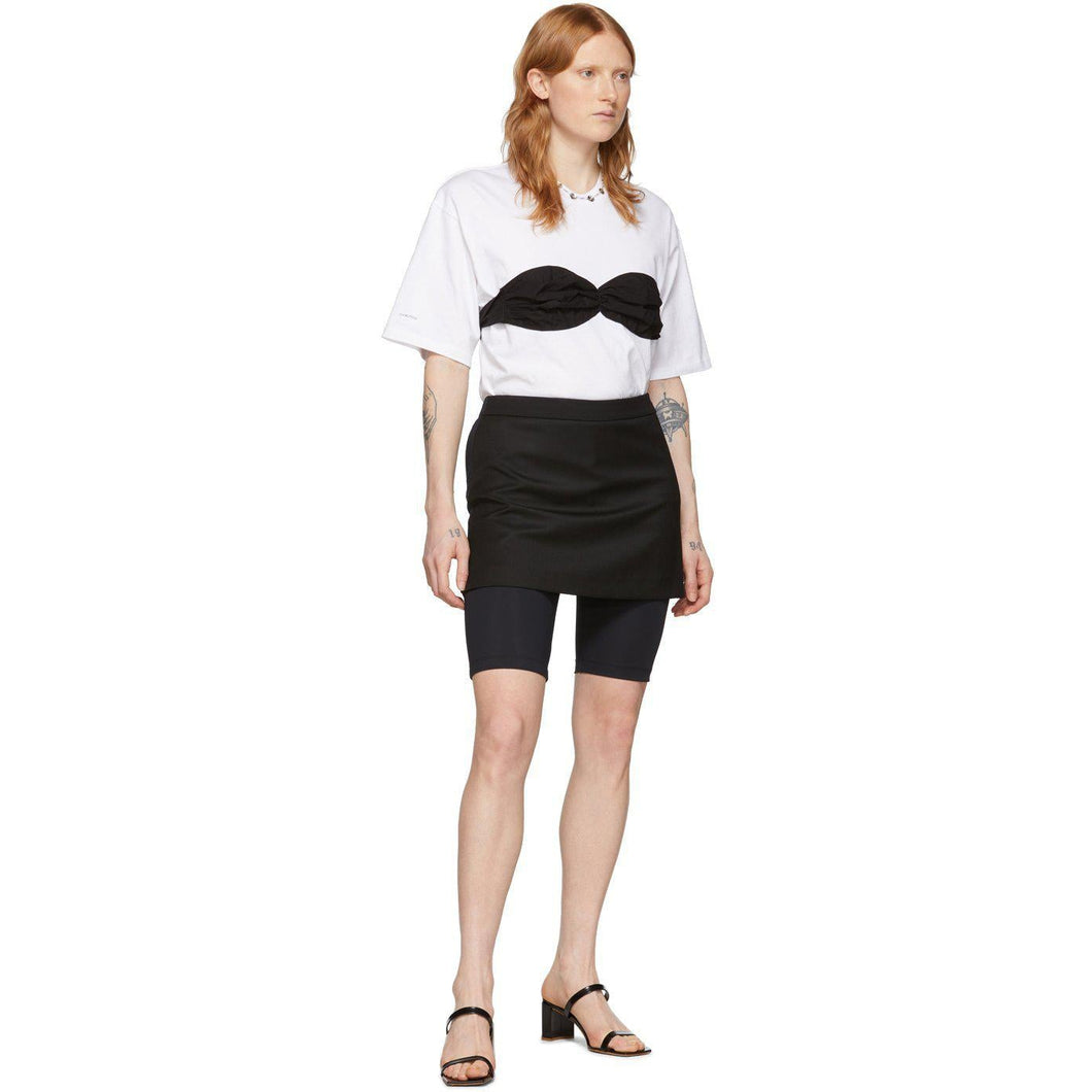 Pushbutton SSENSE Exclusive Black Skirt Layered Short Leggings - Bouton-poussoirs SSense exclusif noir Jupe noire en couches jambières courtes - 푸시 버튼 스시센스 독점적 인 검은 색 치마 짧은 레깅스를 계층화했습니다