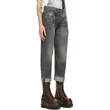 R13 Black Cross Over Jeans