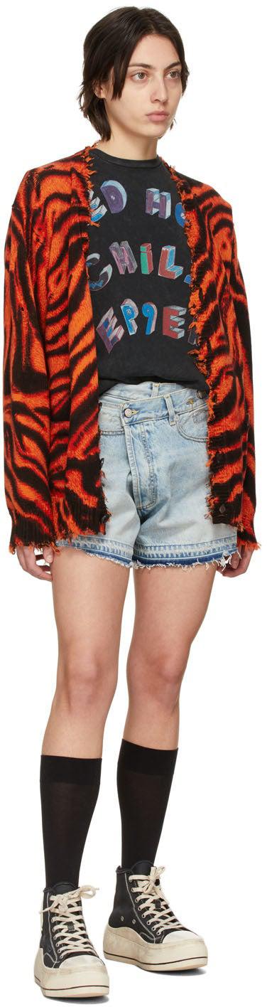 R13 Black RHCP Flea Art Boy T-Shirt