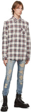 R13 Blue Distressed Skate Jeans
