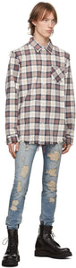 R13 Blue Distressed Skate Jeans