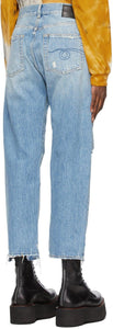 R13 Blue Vintage Boyfriend Jeans