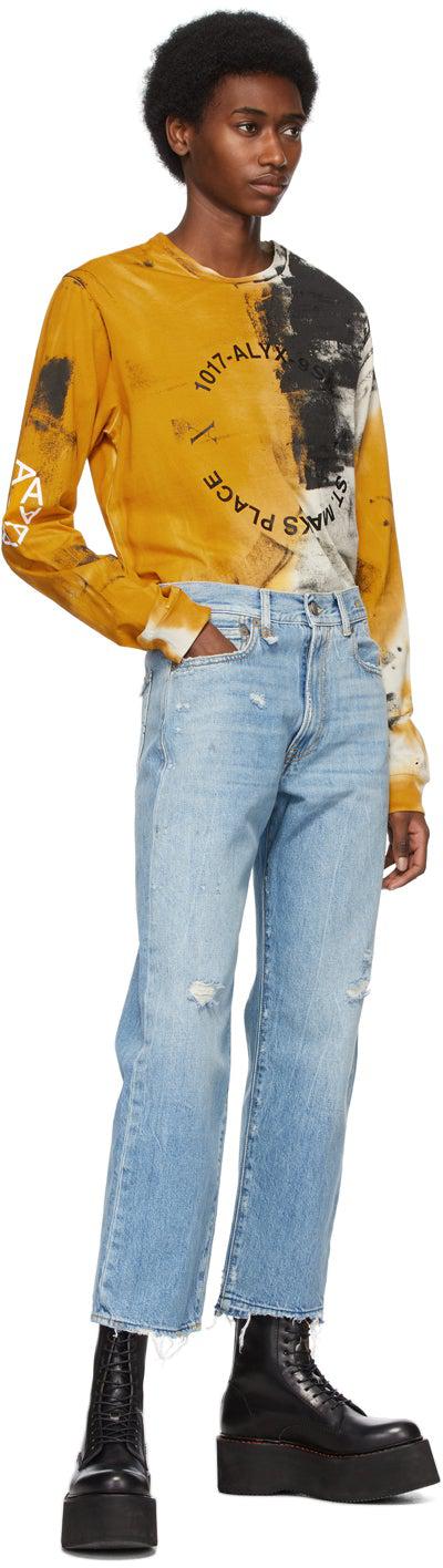 R13 Blue Vintage Boyfriend Jeans
