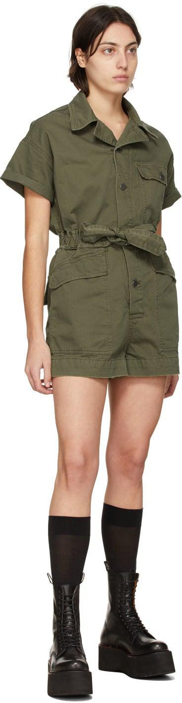 R13 Khaki Surplus Romper