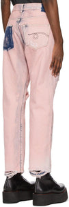 R13 Pink Crossover Jeans