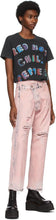 R13 Pink Crossover Jeans