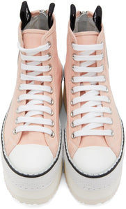 R13 Pink Platform High-Top Sneakers